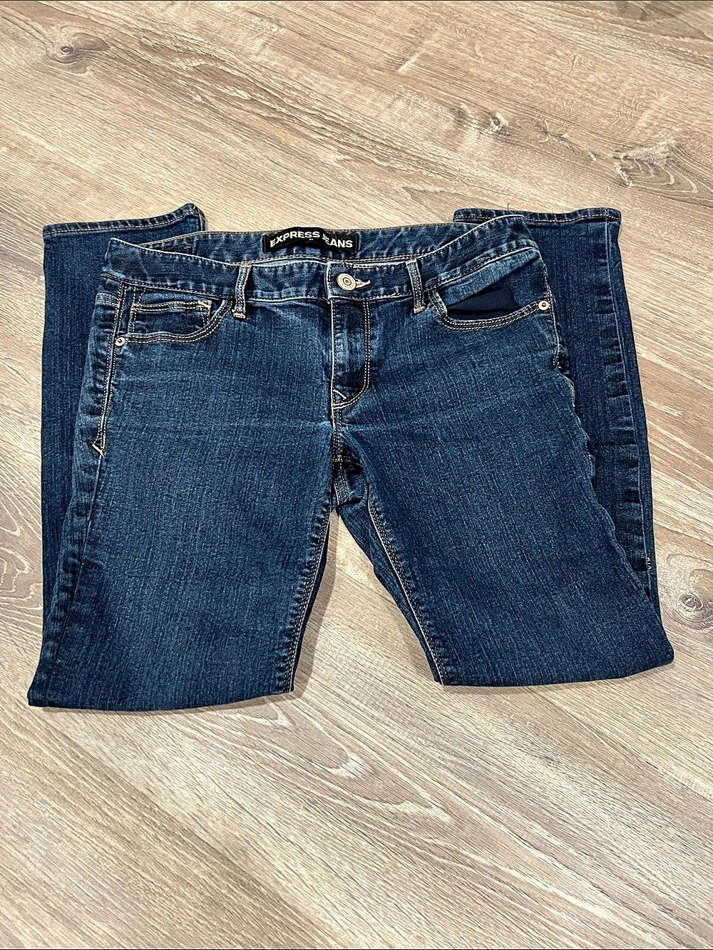 Express Skinny Stella Low Rise Skinny Low Rise Jeans Blue Size 10S